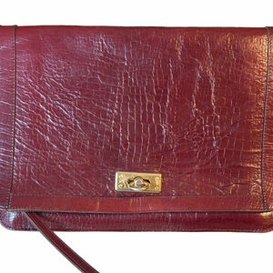 Vintage Gladbaggs Handmade Leather Bag - Embossed Leather Crossbody
